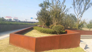 河东区街道耐候钢挡土墙